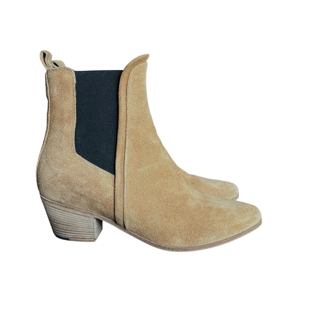 IRO Suede Chelsea Ankle Boot EU 36 Beige Suede - Picture 1 of 13